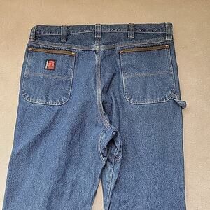 Wrangler Men’s 40x32 Riggs Workwear Blue Denim Carpenter Relaxed Jeans